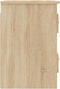 vidaXL - Nachtkastjes - 2 - st - wandgemonteerd - 41,5x36x53 - cm - sonoma - eiken