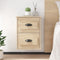 vidaXL - Nachtkastjes - 2 - st - wandgemonteerd - 41,5x36x53 - cm - sonoma - eiken