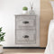 vidaXL - Nachtkastjes - 2 - st - wandgemonteerd - 41,5x36x53 - cm - betongrijs