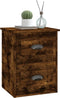 vidaXL - Nachtkastjes - 2 - st - wandgemonteerd - 41,5x36x53 - cm - gerookt - eiken