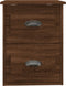vidaXL - Nachtkastjes - 2 - st - wandgemonteerd - 41,5x36x53 - cm - bruin - eikenkleur