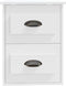 vidaXL - Nachtkastjes - 2 - st - wandgemonteerd - 41,5x36x53 - cm - wit