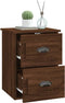 vidaXL - Nachtkastjes - 2 - st - wandgemonteerd - 41,5x36x53 - cm - bruin - eikenkleur