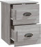 vidaXL - Nachtkastjes - 2 - st - wandgemonteerd - 41,5x36x53 - cm - grijs - sonoma