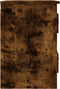 vidaXL - Nachtkastjes - 2 - st - wandgemonteerd - 41,5x36x53 - cm - gerookt - eiken