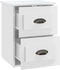 vidaXL - Nachtkastjes - 2 - st - wandgemonteerd - 41,5x36x53 - cm - hoogglans - wit