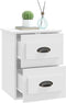 vidaXL - Nachtkastjes - 2 - st - wandgemonteerd - 41,5x36x53 - cm - wit