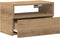 vidaXL - Nachtkastjes - 2 - st - wandgemonteerd - 45x26x28,5 - cm - artisanaal - eiken