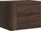 vidaXL - Nachtkastjes - 2 - st - wandgemonteerd - 45x30x35 - cm - bruin - eikenkleurig
