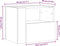 vidaXL - Nachtkastjes - 2 - st - wandgemonteerd - 45x30x35 - cm - grijs - sonoma - eiken