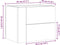 vidaXL - Nachtkastjes - 2 - st - wandgemonteerd - 45x30x35 - cm - gerookt - eikenkleur