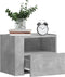 vidaXL - Nachtkastjes - 2 - st - wandgemonteerd - 45x30x35 - cm - betongrijs