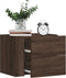 vidaXL - Nachtkastjes - 2 - st - wandgemonteerd - 45x30x35 - cm - bruin - eikenkleurig