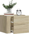 vidaXL - Nachtkastjes - 2 - st - wandgemonteerd - 45x30x35 - cm - sonoma - eikenkleur