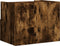 vidaXL - Nachtkastjes - 2 - st - wandgemonteerd - 45x30x35 - cm - gerookt - eikenkleur