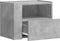 vidaXL - Nachtkastjes - 2 - st - wandgemonteerd - 45x30x35 - cm - betongrijs
