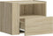 vidaXL - Nachtkastjes - 2 - st - wandgemonteerd - 45x30x35 - cm - sonoma - eikenkleur
