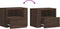 vidaXL - Nachtkastjes - 2 - st - wandgemonteerd - 45x30x35 - cm - bruin - eikenkleurig