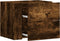 vidaXL - Nachtkastjes - 2 - st - wandgemonteerd - 45x30x35 - cm - gerookt - eikenkleur