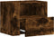 vidaXL - Nachtkastjes - 2 - st - wandgemonteerd - 45x30x35 - cm - gerookt - eikenkleur