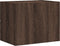 vidaXL - Nachtkastjes - 2 - st - wandgemonteerd - 45x30x35 - cm - bruin - eikenkleurig