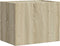 vidaXL - Nachtkastjes - 2 - st - wandgemonteerd - 45x30x35 - cm - sonoma - eikenkleur