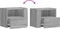 vidaXL - Nachtkastjes - 2 - st - wandgemonteerd - 45x30x35 - cm - grijs - sonoma - eiken