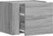 vidaXL - Nachtkastjes - 2 - st - wandgemonteerd - 45x30x35 - cm - grijs - sonoma - eiken