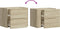 vidaXL - Nachtkastjes - 2 - st - wandgemonteerd - 45x30x35 - cm - sonoma - eikenkleur