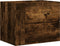 vidaXL - Nachtkastjes - 2 - st - wandgemonteerd - 45x30x35 - cm - gerookt - eikenkleur