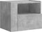 vidaXL - Nachtkastjes - 2 - st - wandgemonteerd - 45x30x35 - cm - betongrijs