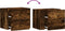 vidaXL - Nachtkastjes - 2 - st - wandgemonteerd - 45x30x35 - cm - gerookt - eikenkleur