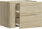 vidaXL - Nachtkastjes - 2 - st - wandgemonteerd - 45x30x35 - cm - sonoma - eikenkleur
