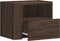 vidaXL - Nachtkastjes - 2 - st - wandgemonteerd - 45x30x35 - cm - bruin - eikenkleurig