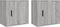 vidaXL - Nachtkastjes - 2 - st - wandgemonteerd - 50x30x47 - cm - grijs - sonoma - eiken