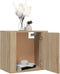 vidaXL - Nachtkastjes - 2 - st - wandgemonteerd - 50x30x47 - cm - sonoma - eikenkleur