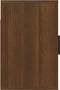 vidaXL - Nachtkastjes - 2 - st - wandgemonteerd - 50x30x47 - cm - bruin - eikenkleur