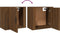 vidaXL - Nachtkastjes - 2 - st - wandgemonteerd - 50x30x47 - cm - bruin - eikenkleur