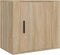vidaXL - Nachtkastjes - 2 - st - wandgemonteerd - 50x30x47 - cm - sonoma - eikenkleur