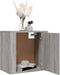 vidaXL - Nachtkastjes - 2 - st - wandgemonteerd - 50x30x47 - cm - grijs - sonoma - eiken