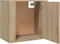 vidaXL - Nachtkastjes - 2 - st - wandgemonteerd - 50x30x47 - cm - sonoma - eikenkleur