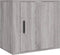 vidaXL - Nachtkastjes - 2 - st - wandgemonteerd - 50x30x47 - cm - grijs - sonoma - eiken