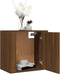 vidaXL - Nachtkastjes - 2 - st - wandgemonteerd - 50x30x47 - cm - bruin - eikenkleur