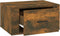 vidaXL - Nachtkastjes - 2 - st - wandgemonteerd - 50x36x25 - cm - gerookt - eikenkleur