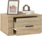 vidaXL - Nachtkastjes - 2 - st - wandgemonteerd - 50x36x25 - cm - sonoma - eikenkleur