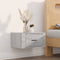 vidaXL - Nachtkastjes - 2 - st - wandgemonteerd - 50x36x25 - cm - grijs - sonoma - eiken