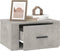 vidaXL - Nachtkastjes - 2 - st - wandgemonteerd - 50x36x25 - cm - betongrijs