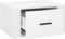 vidaXL - Nachtkastjes - 2 - st - wandgemonteerd - 50x36x25 - cm - hoogglans - wit