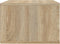 vidaXL - Nachtkastjes - 2 - st - wandgemonteerd - 50x36x25 - cm - sonoma - eikenkleur