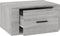 vidaXL - Nachtkastjes - 2 - st - wandgemonteerd - 50x36x25 - cm - grijs - sonoma - eiken